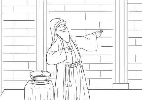 Luke 18 11 12 Two Prayers Coloring Page